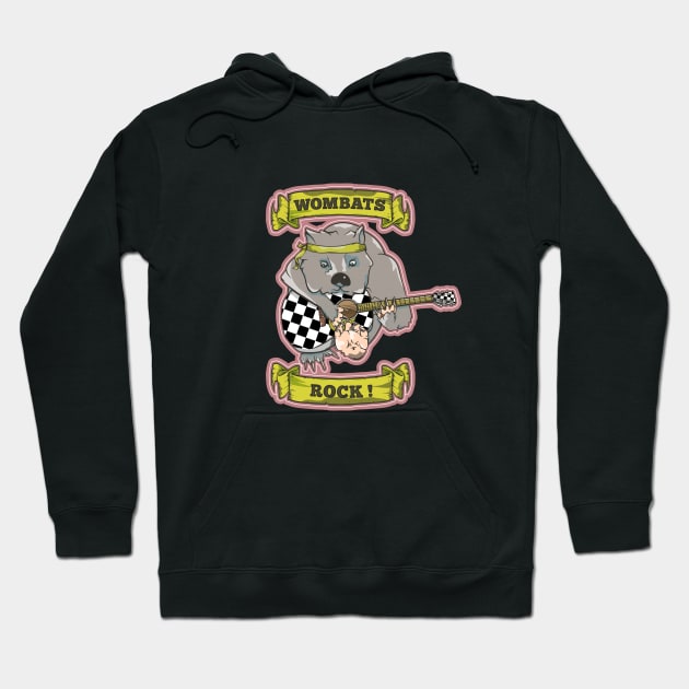 Wombat Australian Music Hoodie by mailboxdisco